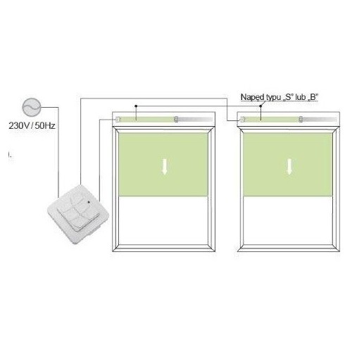 Centralka sygnalizatora DC 42 Shakki dwukanałowa natynkowa