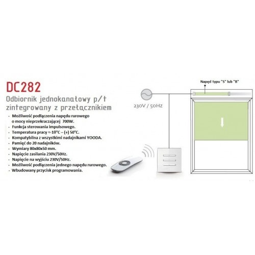 Przełącznik jednoknałowy Cameleo DC 282 Przełącznik jednoknałowy Cameleo DC 282