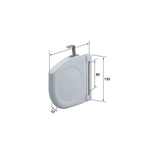Brązowy zwijacz Selve Designe bez taśmy Brązowy zwijacz Selve Designe bez taśmy